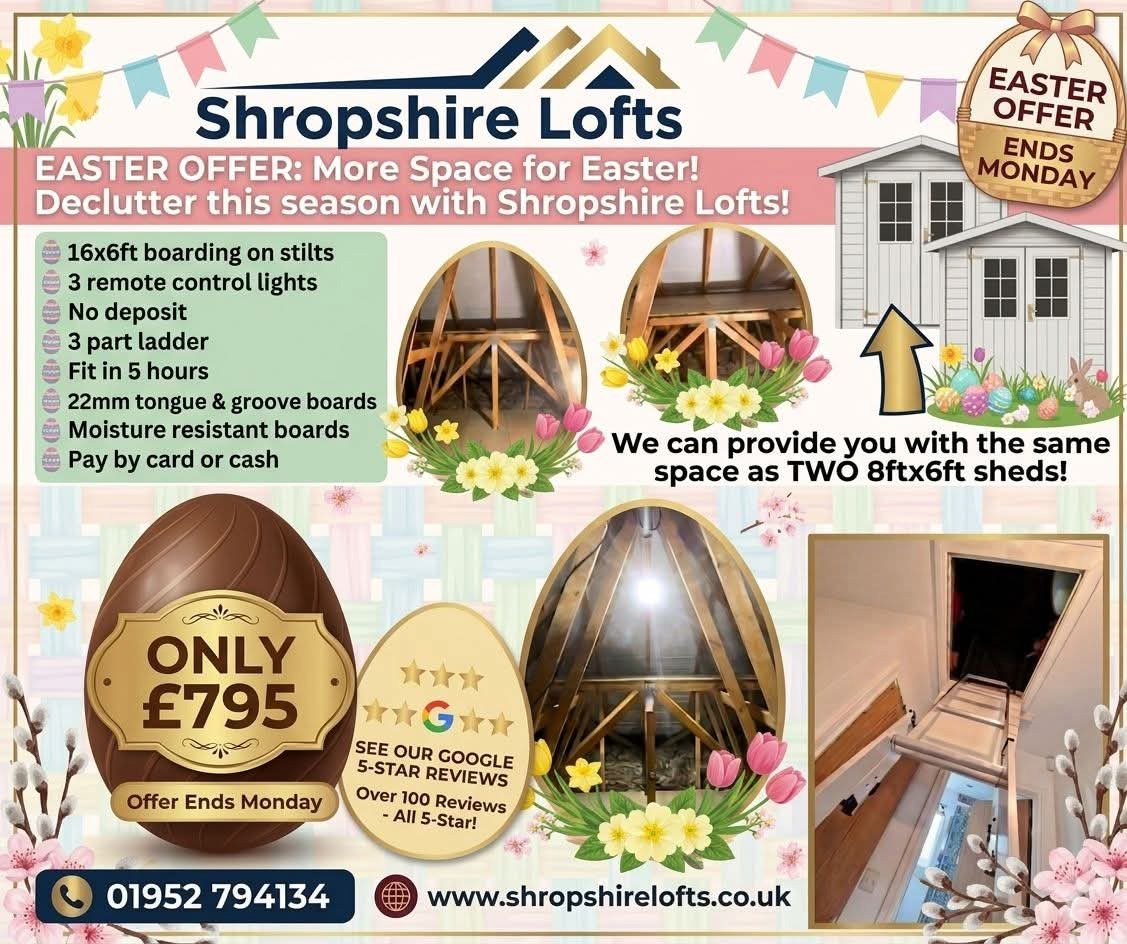Shropshire Lofts 7 day Offer